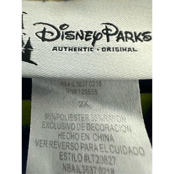 Disney Parks Mens 2X  Disneyland Resort 1955 Mickey Sleeveless Blue Gold Hoodie - Picture 8 of 9